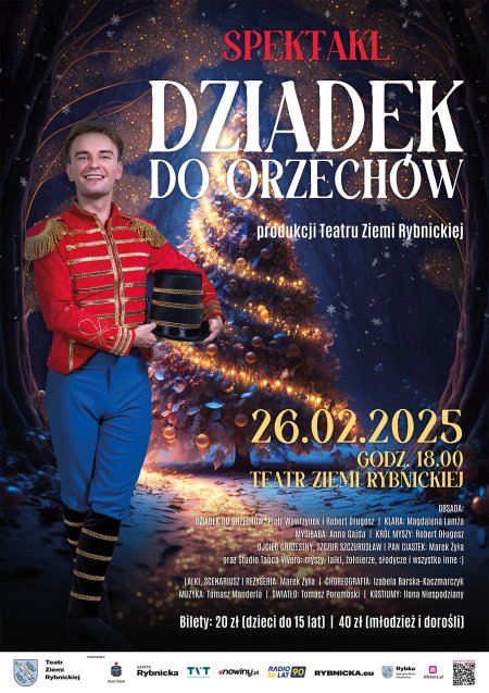 "Dziadek do Orzechów" Teatru Ziemi Rybnickiej. Teatr Lalek Marka Żyły i Studia Tańca VIVERO