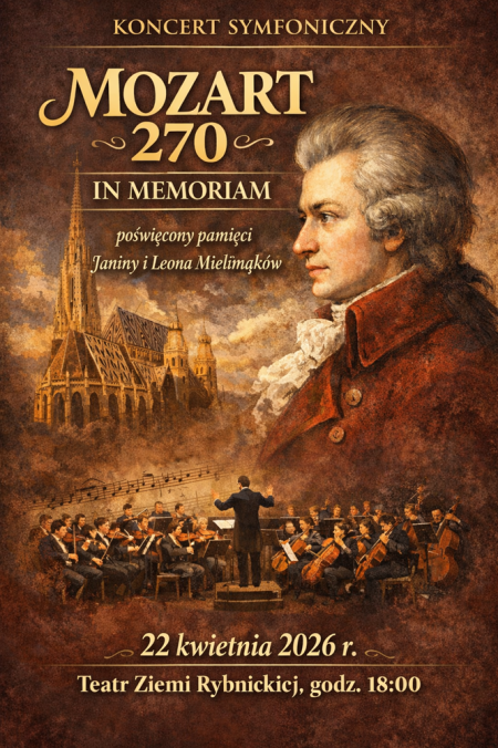 KONCERT SYMFONICZNY MOZART 270 IN MEMORIAM poświęcony pamięci Janiny i Leona Mielimąków